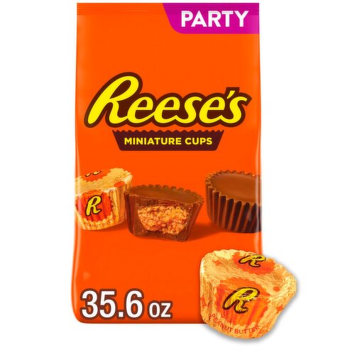 Reese's Milk Chocolate & Peanut Butter Miniature Cups Party Pack, 35.6 oz
