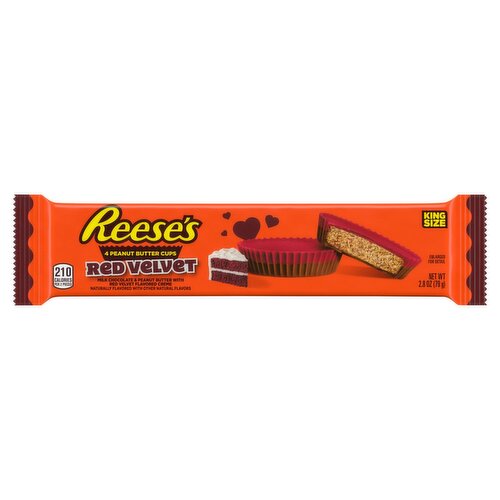 Reese's Red Velvet Peanut Butter Cups King Size, 4 count, 2.8 oz