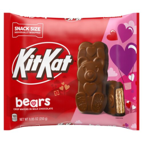 KitKat Crisp Wafers in Milk Chocolate Bears Candy Snack Size, 8.85 oz