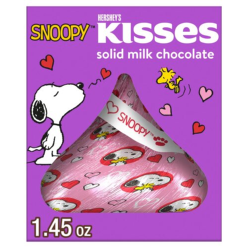 Hershey's Kisses Snoopy Solid Milk Chocolate, 1.45 oz