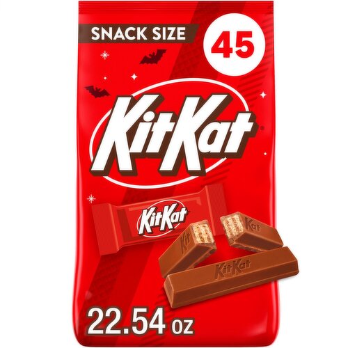 KitKat Crisp Wafers in Milk Chocolate Snack Size, 45 count, 22.54 oz