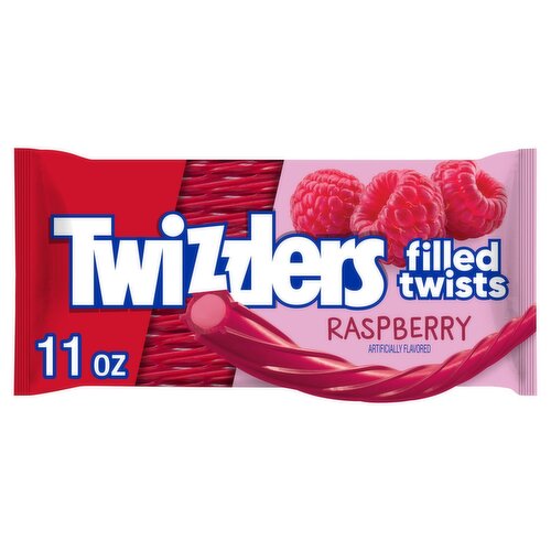 Twizzlers Raspberry Filled Twists Candy, 11 oz