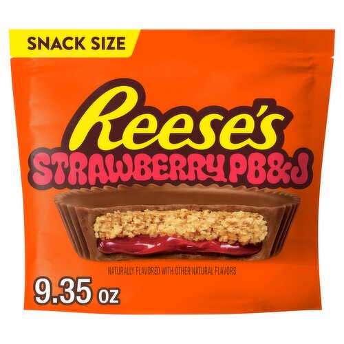 Reese's Strawberry PB&J Cups Candy Snack Size, 9.35 oz