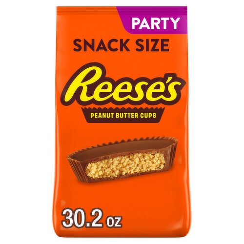 Reese's Milk Chocolate & Peanut Butter Cups Snack Size Party Pack, 30.2 oz