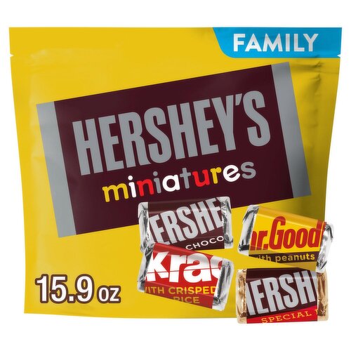 Hershey's Miniatures Chocolate Candy Family Pack, 15.9 oz