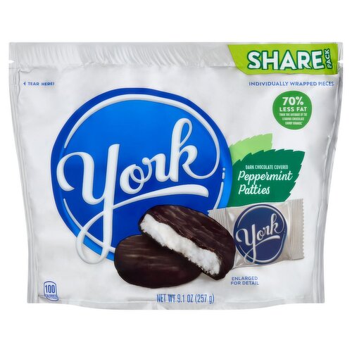 York Dark Chocolate Covered Peppermint Patties Share Pack, 9.1 oz