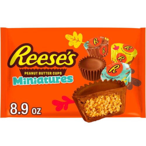 Reese's Miniatures Milk Chocolate & Peanut Butter Cups, 8.9 oz