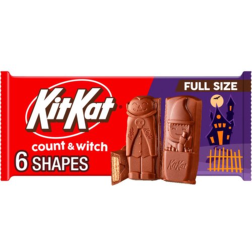 KitKat Count & Witch Crisp Wafers in Milk Chocolate Full Size, 6 count, 9 oz