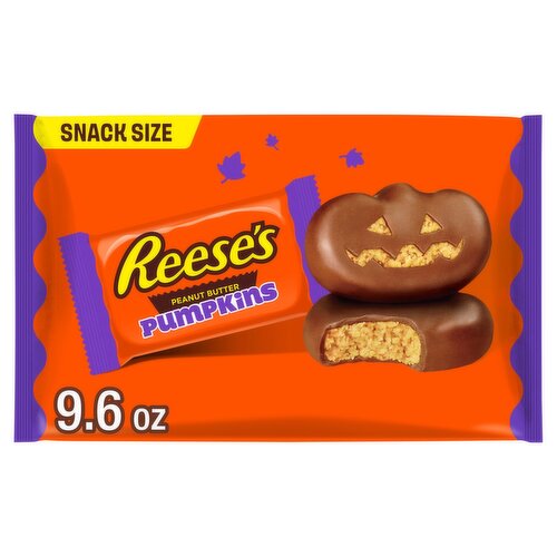 Reese's Pumpkins Milk Chocolate & Peanut Butter Snack Size, 9.6 oz