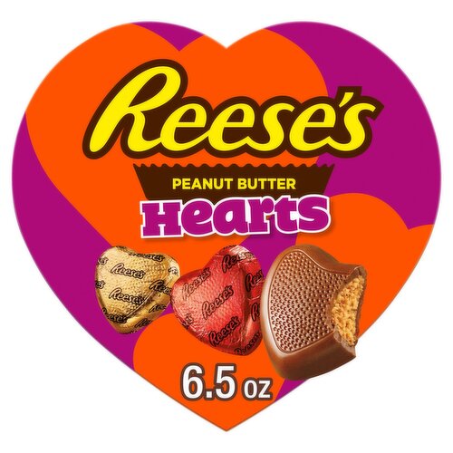 Reese's Hearts Chocolate Candy & Peanut Butter Creme, 6.5 oz
