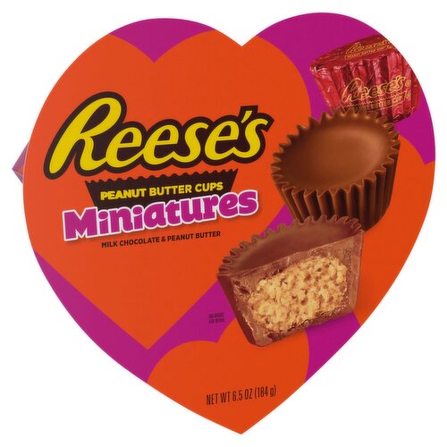Reese's Miniatures Milk Chocolate & Peanut Butter Cups Candy, 6.5 oz