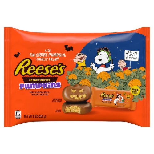 Reese's Pumpkins Milk Chocolate & Peanut Butter, 9 oz