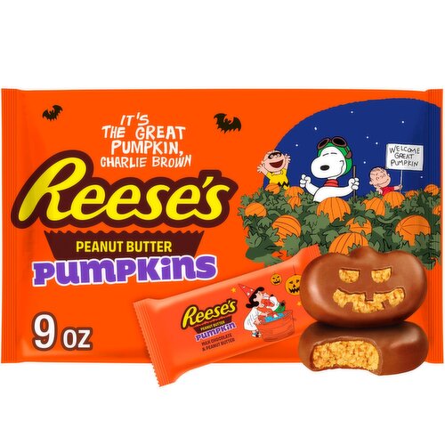 Reese's Milk Chocolate & Peanut Butter Pumpkins Candy, 9 oz
