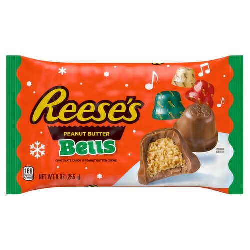 Reese's Bells Chocolate Candy & Peanut Butter Creme, 9 oz