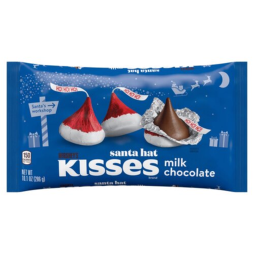 Hershey's Kisses Santa Hat Milk Chocolate, 10.1 oz