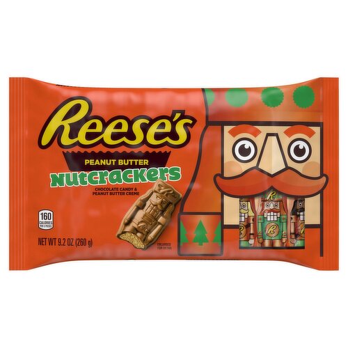 Reese's Chocolate Candy & Peanut Butter Creme Nutcrackers, 9.2 oz