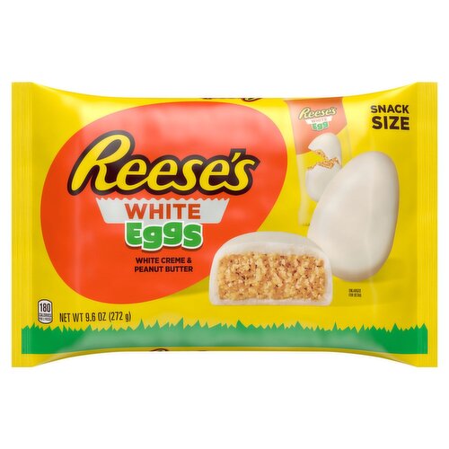 Reese's White Creme & Peanut Butter Eggs Snack Size, 9.6 oz