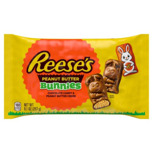 Reese's Chocolate Candy & Peanut Butter Creme Bunnies, 9.1 oz