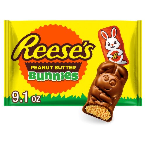 Reese's Chocolate & Peanut Butter Creme Bunnies Candy, 9.1 oz