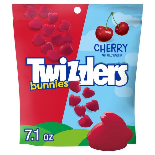 Twizzlers Cherry Low Fat Snack Bunnies Candy, 7.1 oz