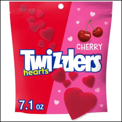 Twizzlers Cherry Hearts Low Fat Snack Candy, 7.1 oz