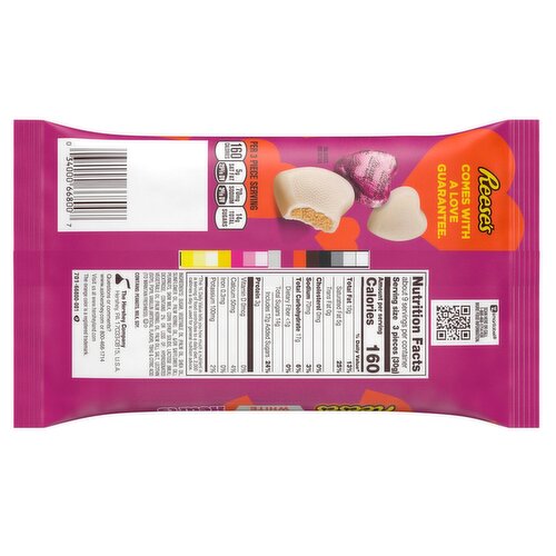Reese's White Creme & Peanut Butter Creme Hearts, 9.1 oz