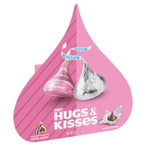 Hershey's Hugs & Kisses Milk Chocolate, 6.5 oz