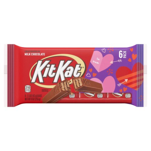 KitKat Crisp Wafers in Milk Chocolate, 1.5 oz, 6 count