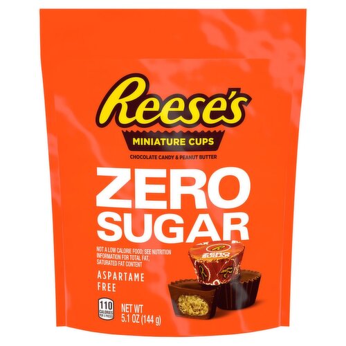 Reese's Sugar Free Chocolate Candy & Peanut Butter Miniature Cups, 5.1 oz