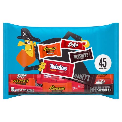 Hershey's Candy Assortment Miniatures, 45 count, 13.92 oz