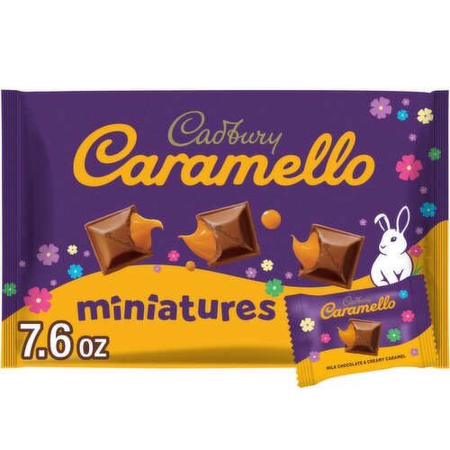 Cadbury Caramello Miniatures Milk Chocolate & Creamy Caramel Candy, 7.6 oz