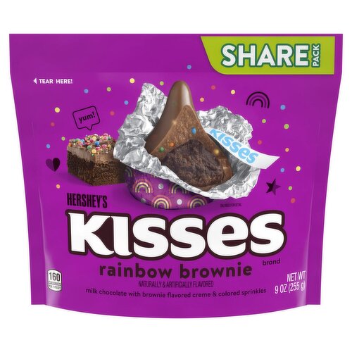 Hershey's Kisses Rainbow Brownie Share Pack, 9 oz