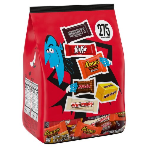 Hershey's Candy Assortment Miniatures, 275 count, 78.24 oz