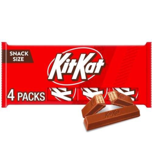 KitKat Crisp Wafers in Milk Chocolate Snack Size, .49 oz, 4 count