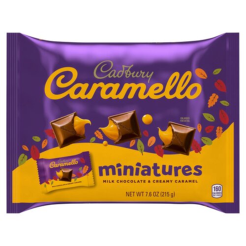 CADBURY CARAMELLO Miniatures Milk Chocolate Caramel Halloween Bag, 7.6 oz
