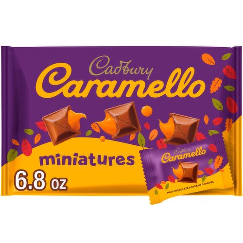 Cadbury Caramello Miniatures Milk Chocolate & Creamy Caramel, 6.8 oz