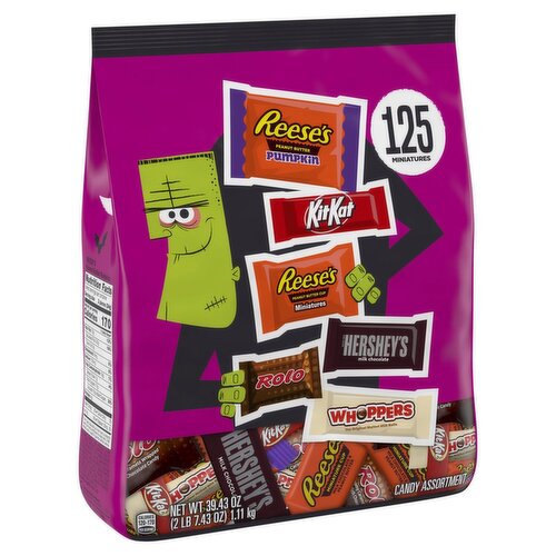 Hershey Miniatures Candy Assortment, 125 count, 39.43 oz