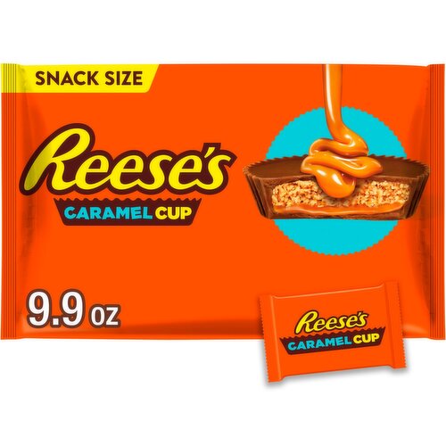 Reese's Milk Chocolate with Peanut Butter & Caramel Cup Snack Size, 9.9 oz