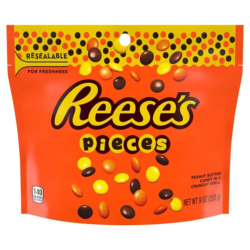 Reese's Pieces Peanut Butter Candy in a Crunchy Shell, 9 oz