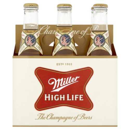 Miller High Life Beer, 6 count, 12 fl oz