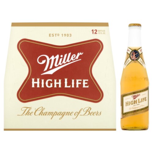 Miller High Life Beer, 12 fl oz