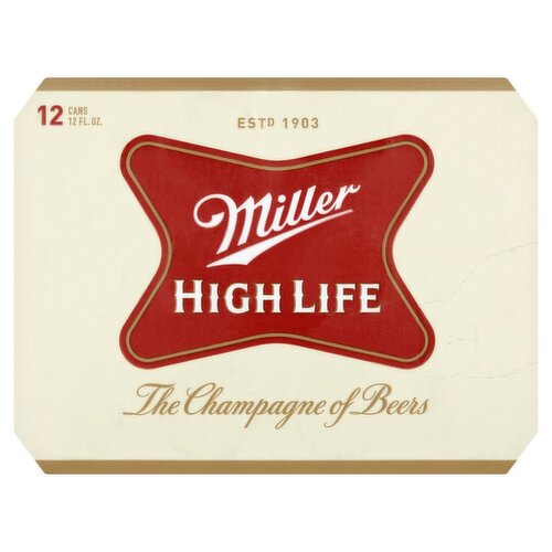 Miller High Life Beers, 12 fl oz, 12 count