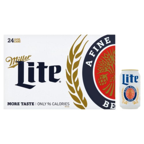 Miller Lite Beer, 24 count, 12 oz - ShopRite
