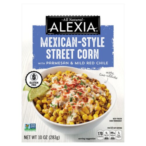 Alexia Mexican-Style Street Corn with Parmesan & Mild Red Chile, 10 oz