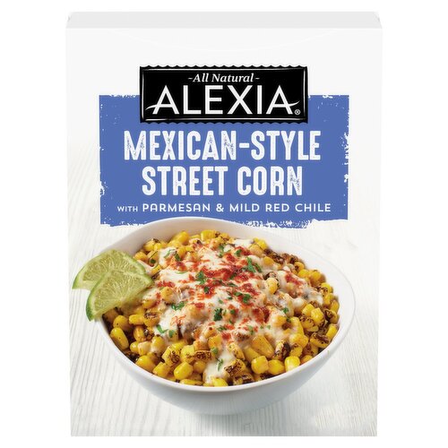 Alexia Mexican-Style Street Corn with Parmesan & Mild Red Chile, 10 oz