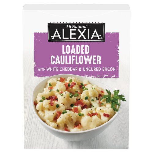 Alexia Loaded Cauliflower with White Cheddar & Uncured Bacon, 10 oz