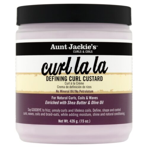 Aunt Jackie's Curls & Coils Curl La La Defining Curl Custard, 15 oz