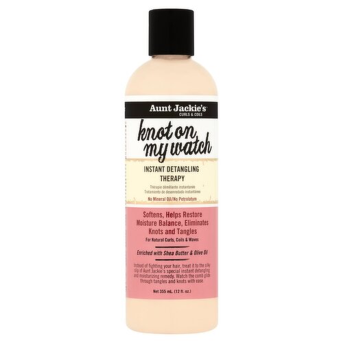 Aunt Jackie's Curls & Coils Knot on My Watch Instant Detangling Therapy, 12 fl oz