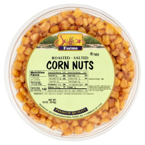 Setton Farms Roasted Salted Corn Nuts, 18 oz