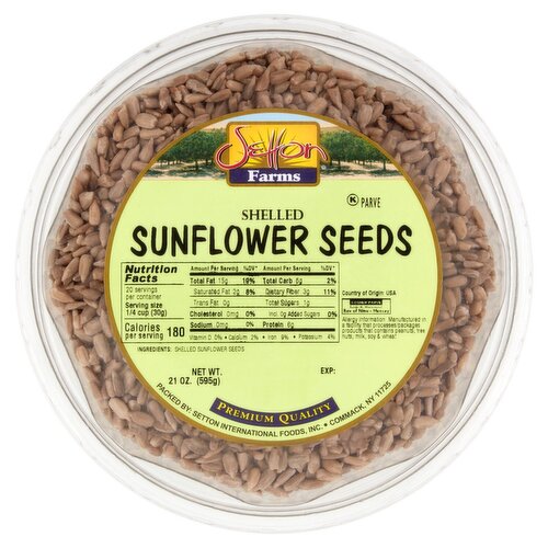 Setton Farms Shelled Sunflower Seeds, 21 oz